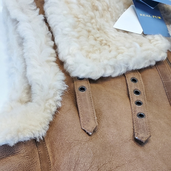 Polo Ralph Lauren Leather Shearling-lined Gilet - Picture 10 of 16